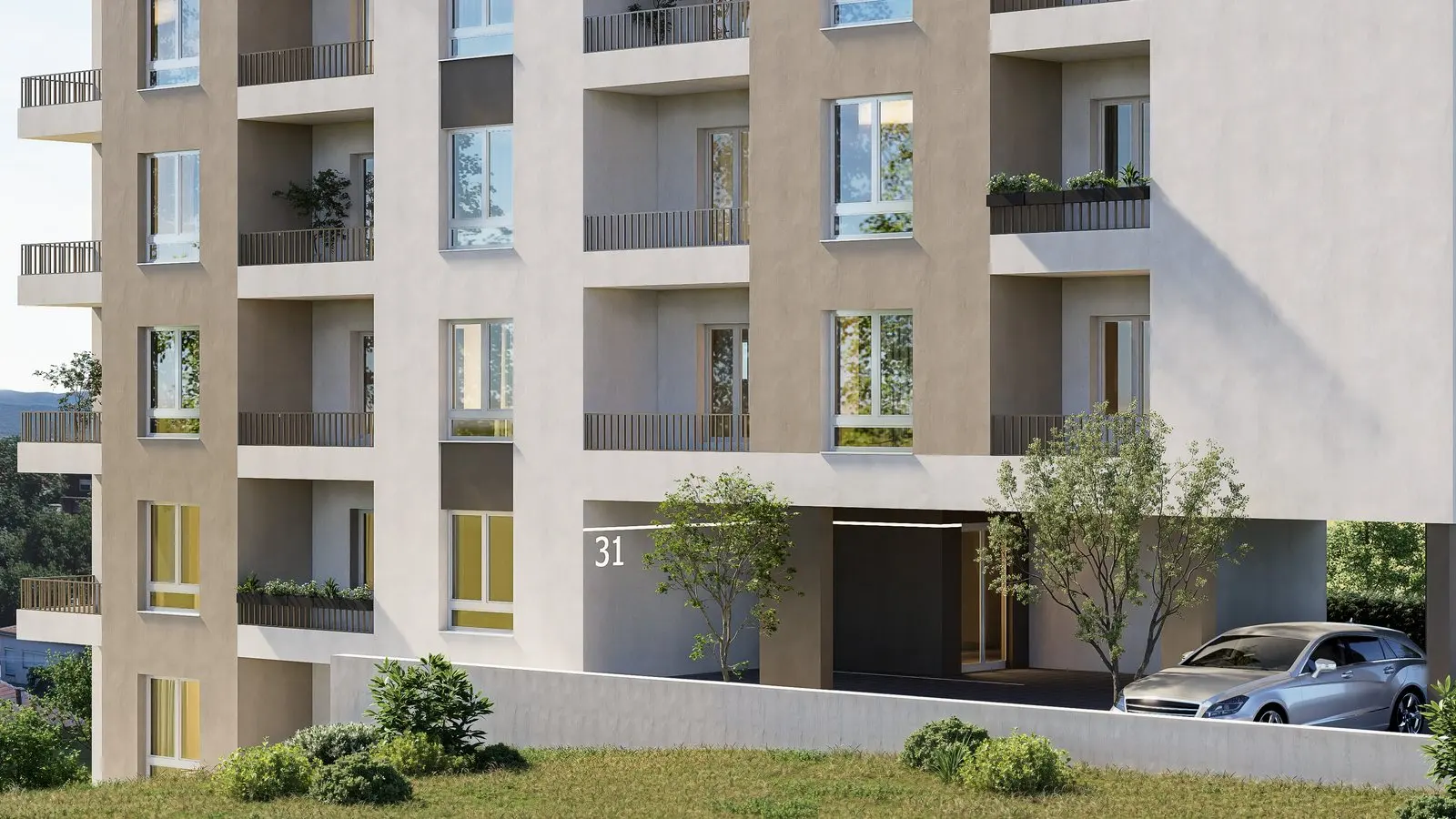 3D prikaz penthouse stana 17 sa krovnom terasom